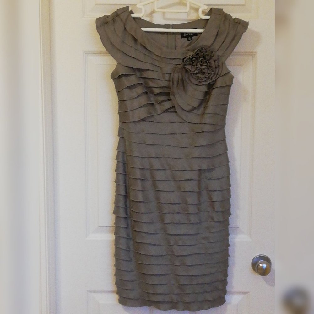 Silver Grey Adrianna Papell Dress